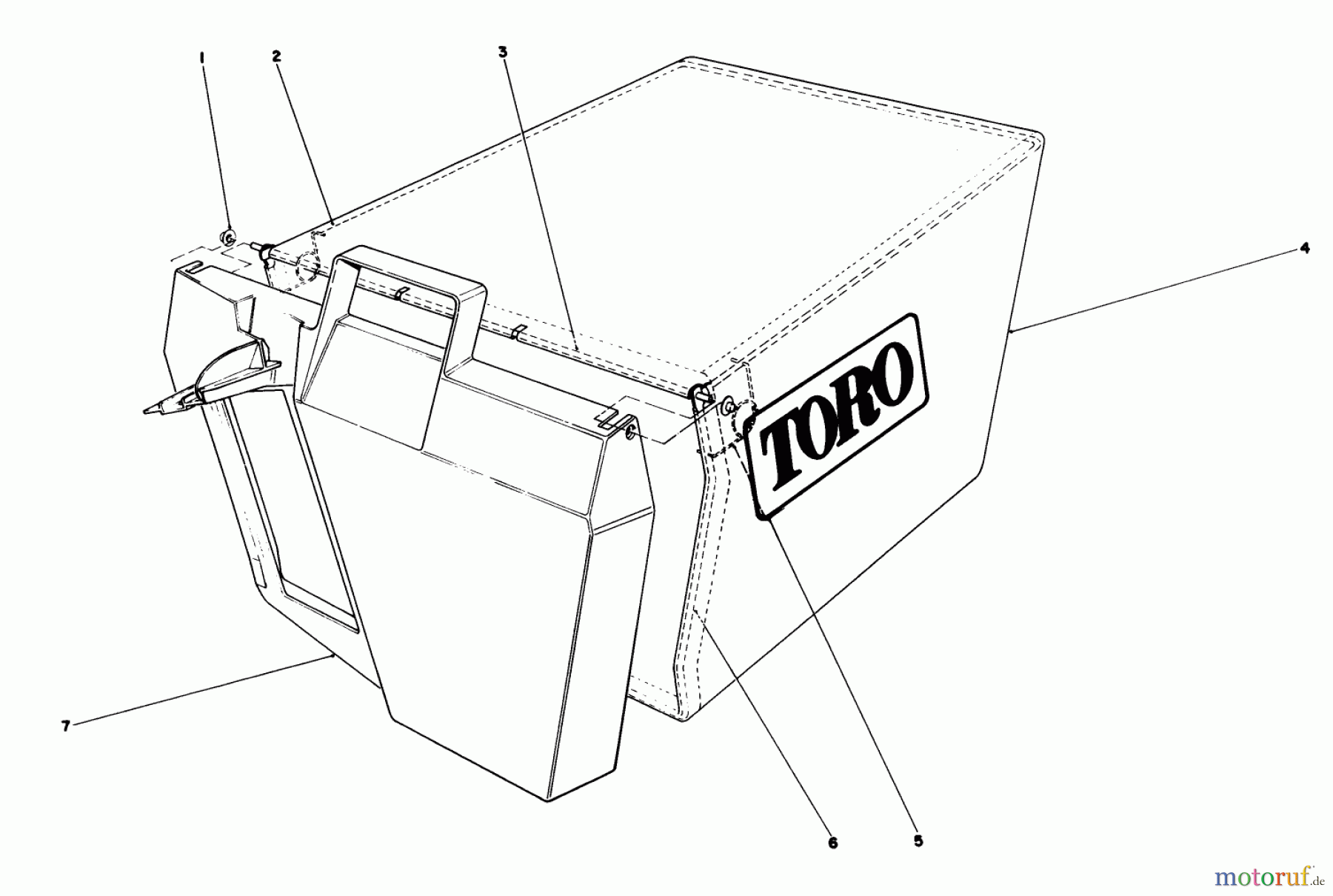  Toro Neu Mowers, Walk-Behind Seite 1 20588C - Toro Lawnmower, 1988 (8000001-8999999) GRASS BAG ASSEMBLY NO.11-0159