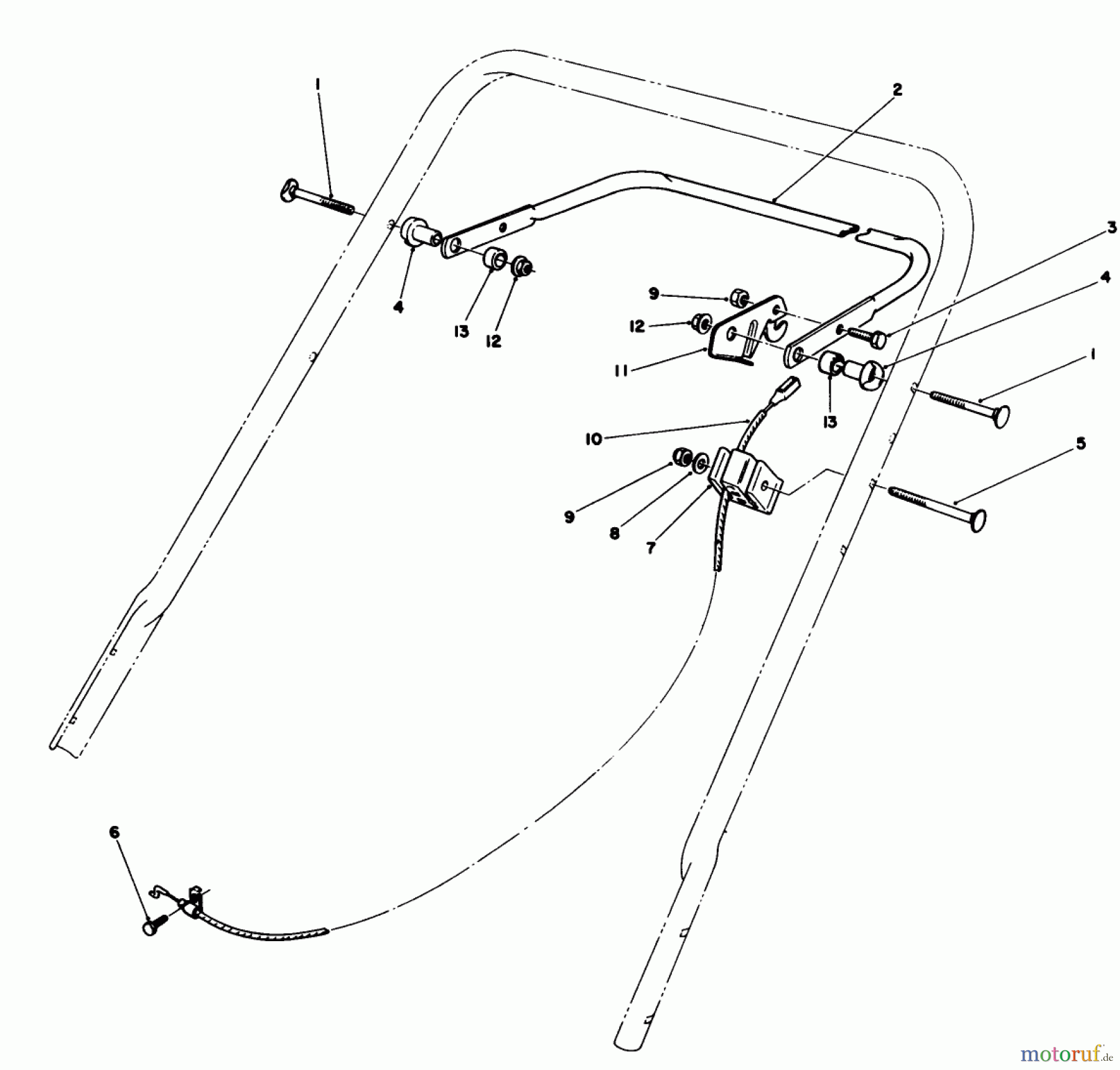  Toro Neu Mowers, Walk-Behind Seite 1 20588C - Toro Lawnmower, 1989 (9000001-9999999) CONTROL ASSEMBLY