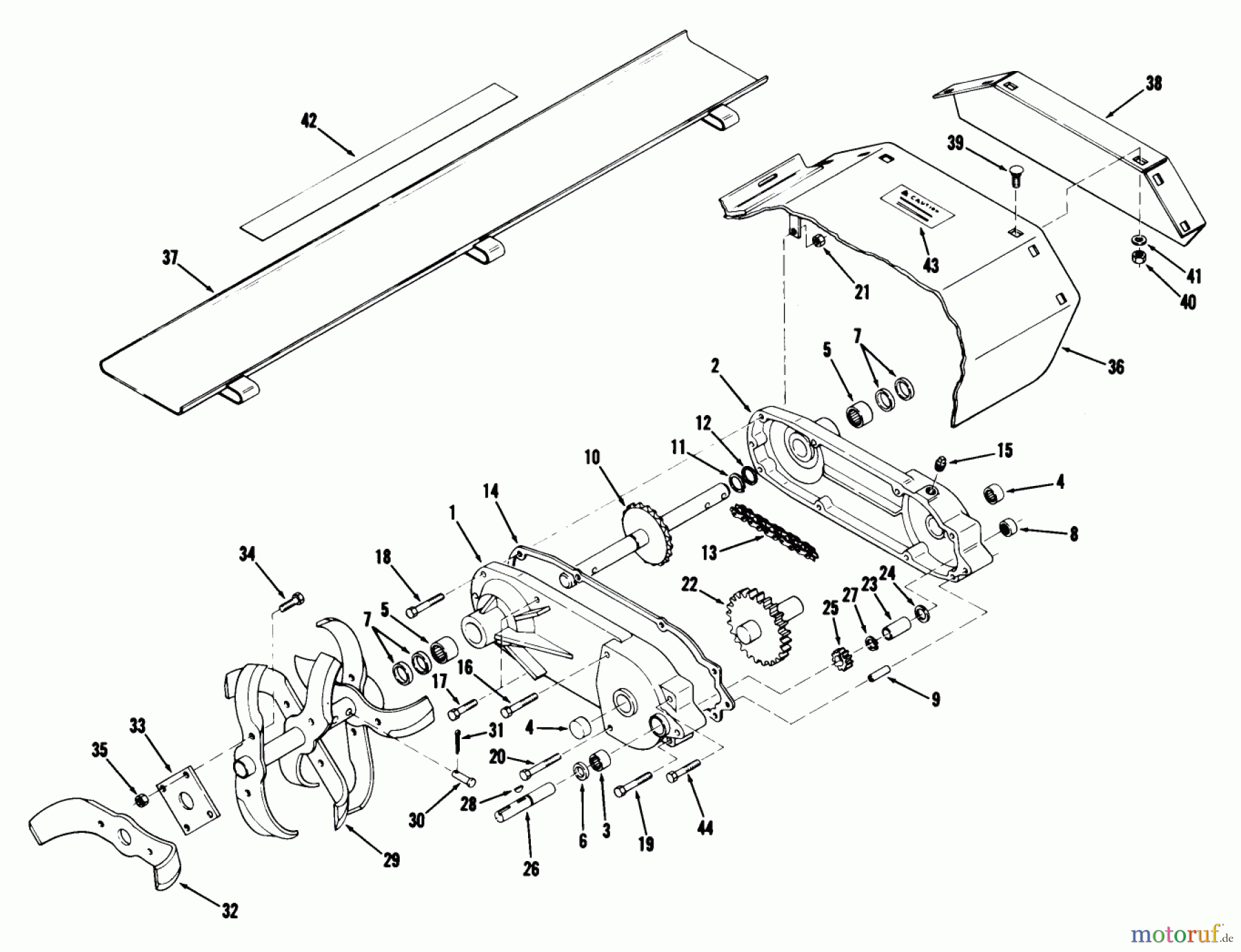 Toro Neu Accessories, Tiller/Cultivator 77-36TL02 - Toro 36
