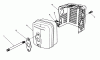 Toro 20620 - Lawnmower, 1988 (8000001-8999999) Ersatzteile MUFFLER ASSEMBLY (MODEL NO. VMH7)