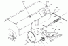 Toro 79271 - 36" Tiller, 260 Series Lawn and Garden Tractors, 1995 (5900001-5999999) Listas de piezas de repuesto y dibujos HITCH, DRIVE & IDLER PULLEYS