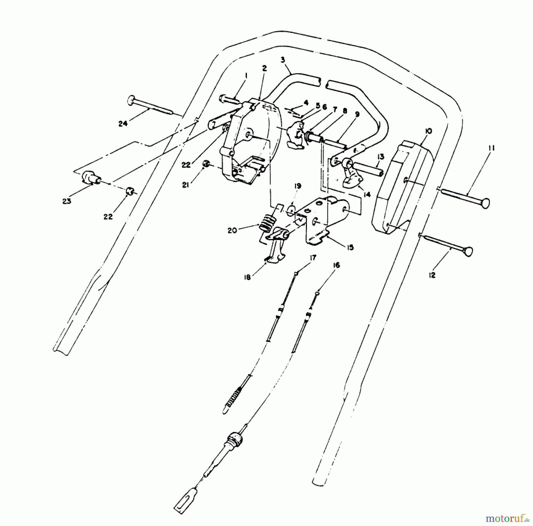  Toro Neu Mowers, Walk-Behind Seite 1 20622 - Toro Lawnmower, 1990 (0003102-0999999) TRACTION CONTROL ASSEMBLY