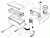 Toro 20622C - Lawnmower, 1987 (7000001-7999999) Ersatzteile AIR CLEANER & FUEL TANK ASSEMBLY (MODEL NO. VMG6)