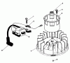 Toro 20622C - Lawnmower, 1987 (7000001-7999999) Ersatzteile MAGNETO & FLYWHEEL ASSEMBLY (MODEL NO. VMG6)