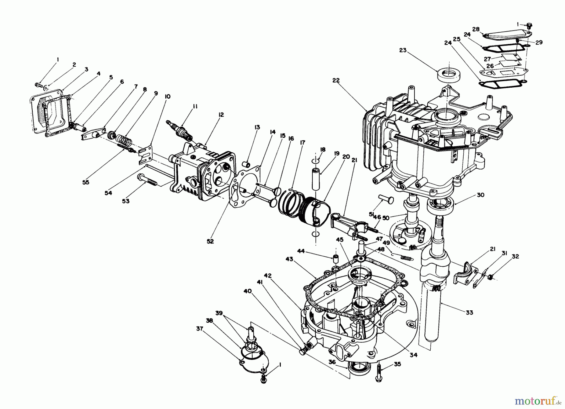  Toro Neu Mowers, Walk-Behind Seite 1 20626C - Toro Lawnmower, 1986 (6000001-6999999) ENGINE ASSEMBLY #2