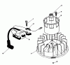 Toro 20626C - Lawnmower, 1987 (7000001-7999999) Ersatzteile MAGNETO & FLYWHEEL ASSEMBLY (MODEL NO. VMG6)