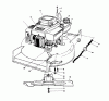Toro 20627C - Lawnmower, 1986 (6000001-6999999) Ersatzteile ENGINE ASSEMBLY #1