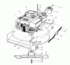 Toro 20628C - Lawnmower, 1988 (8000001-8999999) Ersatzteile ENGINE ASSEMBLY #1