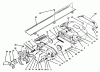 Toro 79370 - 36" Tiller, 300 Series Garden Tractors, 1994 (4900001-4999999) Ersatzteile GEAR CASE ASSEMBLY