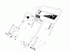 Toro 20666 - Lawnmower, 1990 (0000001-0999999) Spareparts HANDLE ASSEMBLY