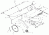 Toro 79370 - 36" Tiller, 300 Series Garden Tractors, 1996 (6900001-6999999) Ersatzteile HITCH, DRIVE & IDLER PULLEYS