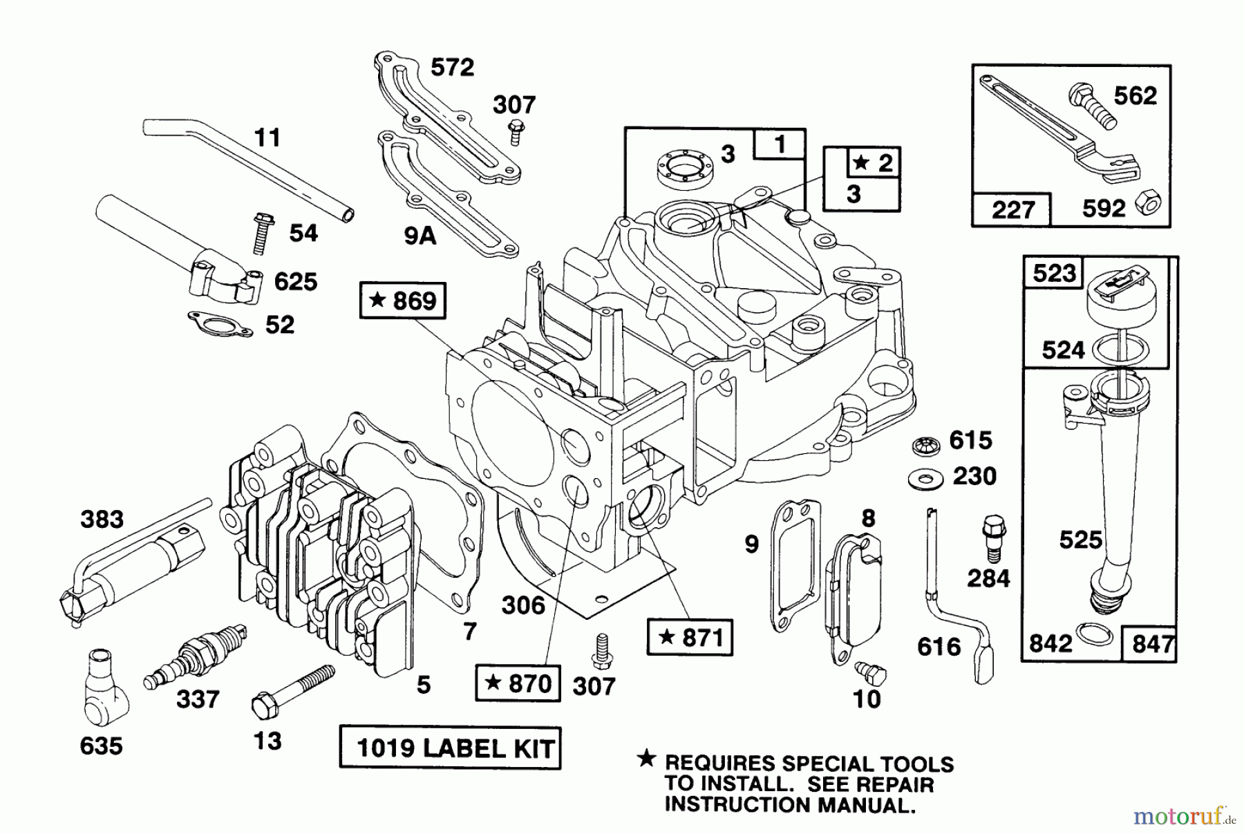  Toro Neu Mowers, Walk-Behind Seite 1 20668 - Toro Lawnmower, 1991 (1000001-1999999) ENGINE MODEL 124702-3115-01 #1