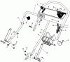 Toro 20671 - Lawnmower, 1989 (9000001-9999999) Ersatzteile HANDLE ASSEMBLY (SERIAL NO. 9000101-9005855)(9006400 & UP)