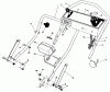 Toro 20671 - Lawnmower, 1989 (9000001-9999999) Ersatzteile HANDLE ASSEMBLY (SERIAL NO. 9005856 9006399)