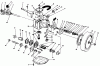Toro 20677 - Lawnmower, 1990 (0000001-0002101) Ersatzteile GEAR CASE ASSEMBLY