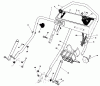 Toro 20677 - Lawnmower, 1990 (0000001-0002101) Ersatzteile HANDLE ASSEMBLY