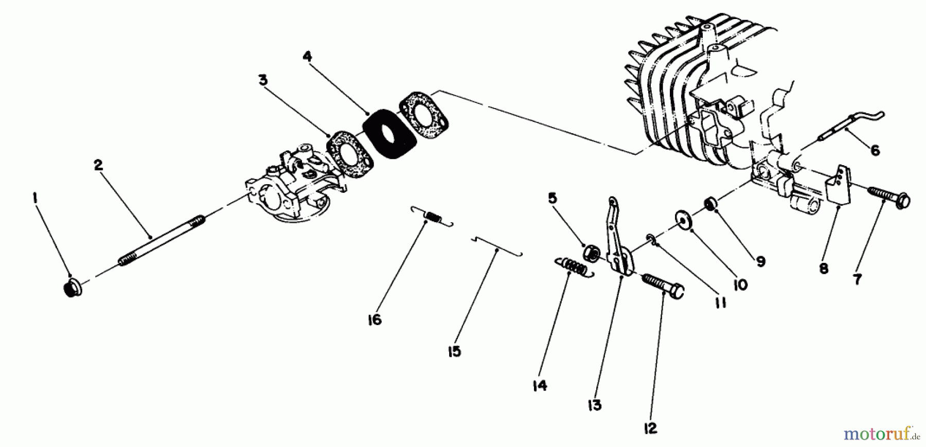  Toro Neu Mowers, Walk-Behind Seite 1 20680 - Toro Lawnmower, 1983 (3000001-3999999) GOVERNOR ASSEMBLY