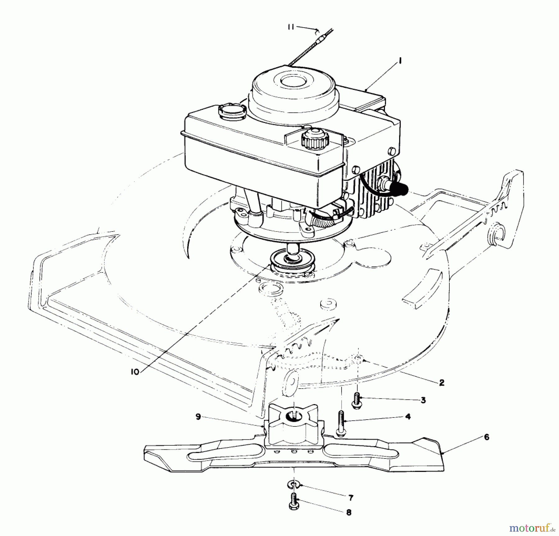  Toro Neu Mowers, Walk-Behind Seite 1 20692 - Toro Lawnmower, 1990 (0000001-0999999) ENGINE ASSEMBLY