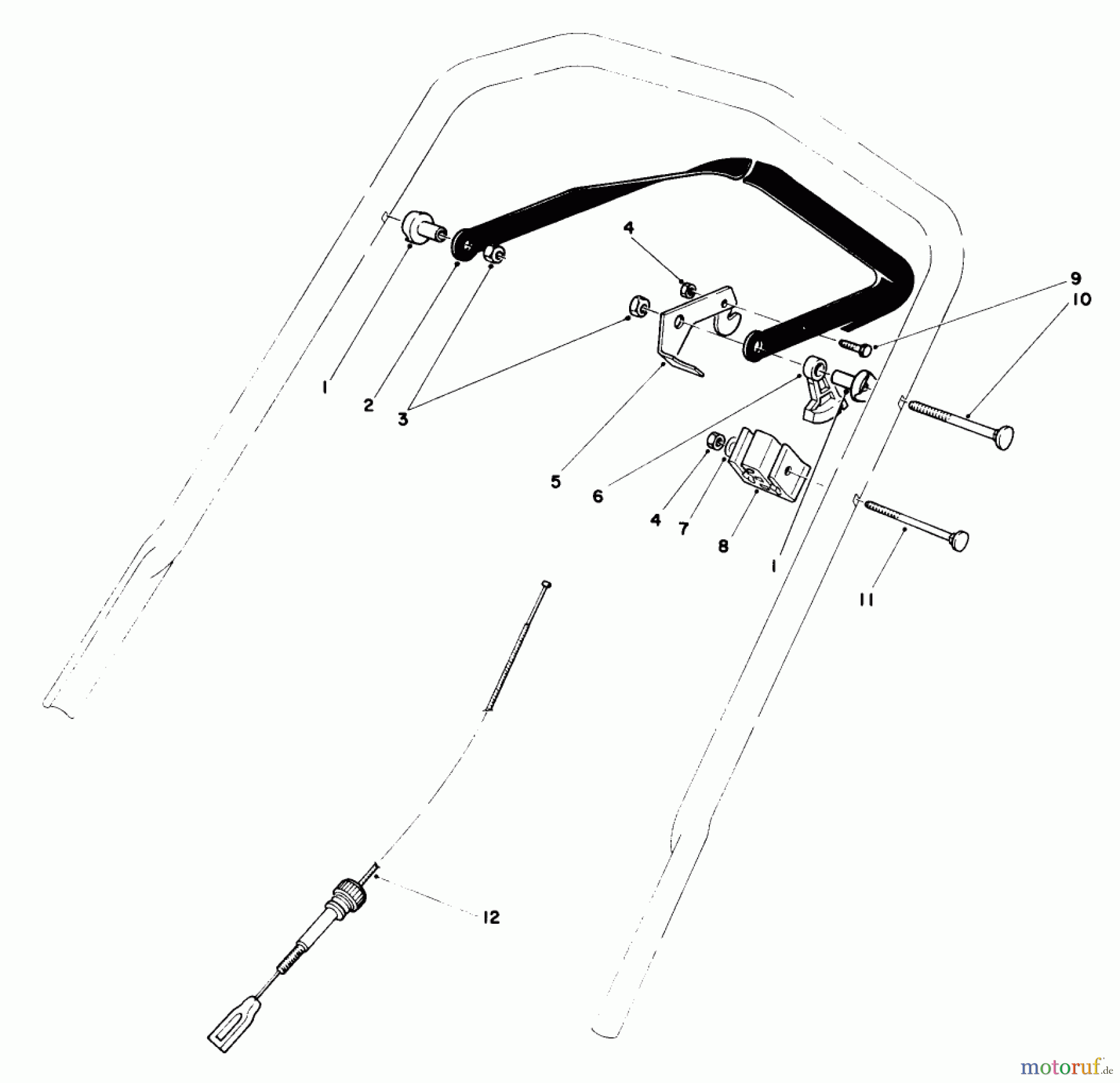  Toro Neu Mowers, Walk-Behind Seite 1 20715 - Toro Lawnmower, 1984 (4000001-4999999) TRACTION CONTROL ASSEMBLY