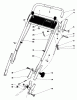 Toro 20735 - Lawnmower, 1980 (0000001-0999999) Ersatzteile HANDLE ASSEMBLY