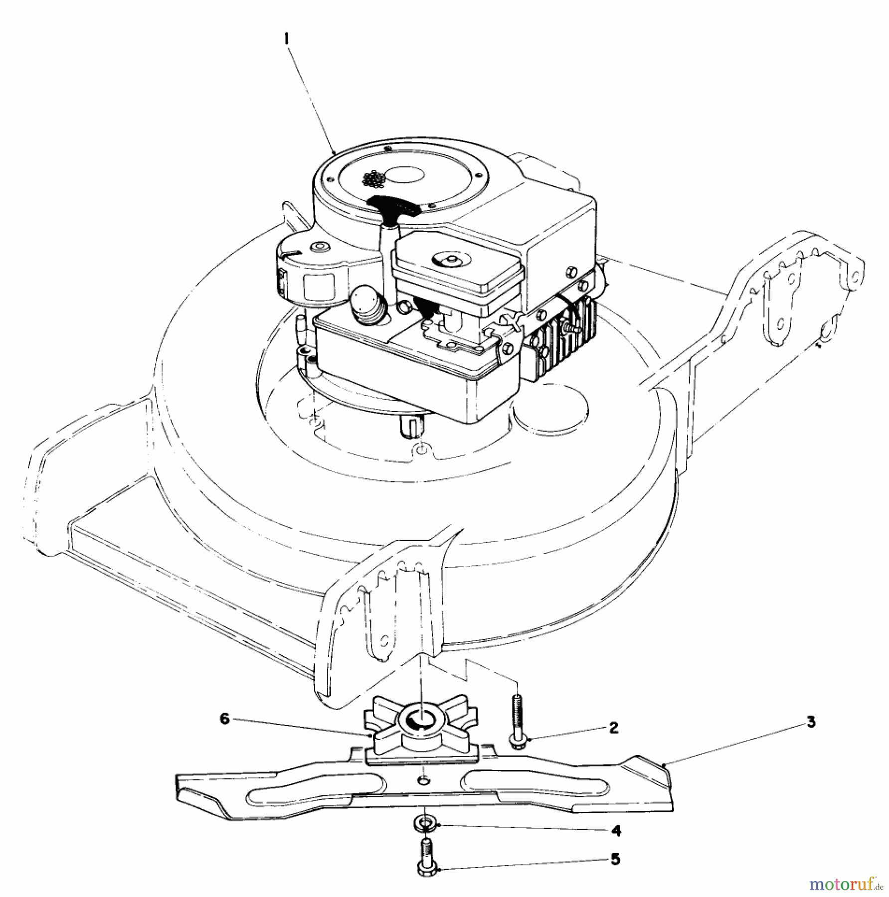  Toro Neu Mowers, Walk-Behind Seite 1 20742 - Toro Lawnmower, 1984 (4000001-4999999) ENGINE ASSEMBLY