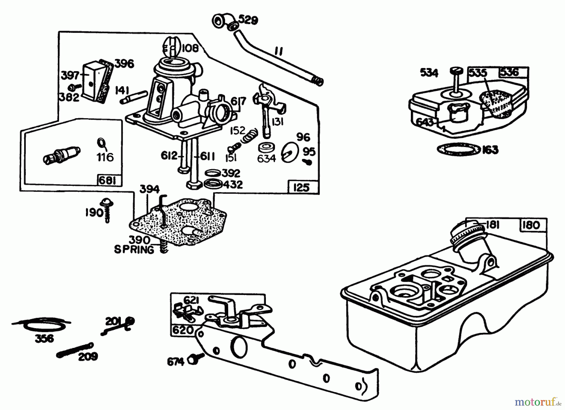  Toro Neu Mowers, Walk-Behind Seite 1 20742C - Toro Lawnmower, 1985 (5000001-5999999) ENGINE BRIGGS & STRATTON MODEL 92908-5205-01 #1