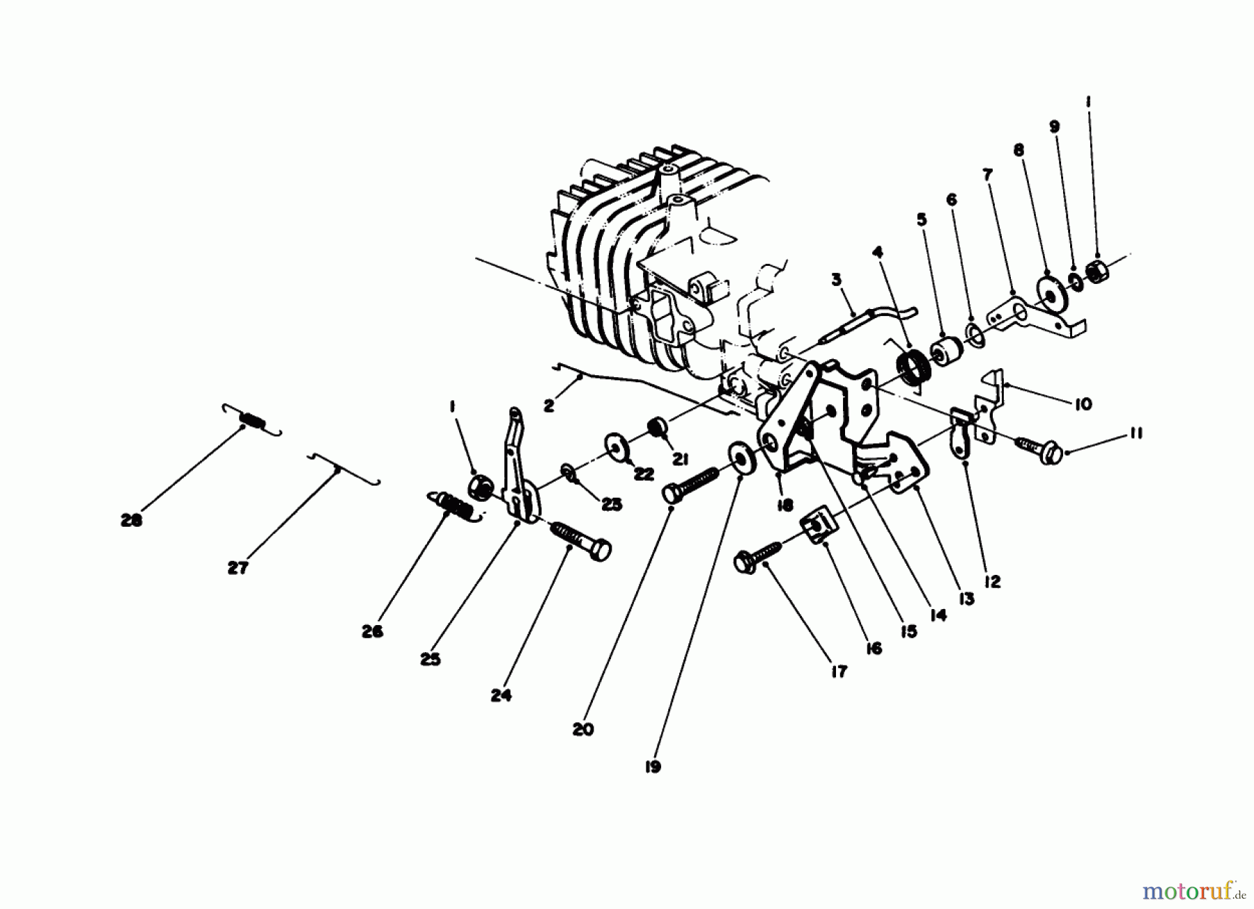  Toro Neu Mowers, Walk-Behind Seite 1 20745C - Toro Lawnmower, 1985 (5000001-5999999) GOVERNOR ASSEMBLY