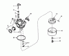 Toro 20758 - Lawnmower, 1980 (0000001-0999999) Ersatzteile CARBURETOR NO. 632050