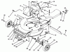 Toro 20761B - Lawnmower, 1993 (39000001-39999999) Ersatzteile HOUSING ASSEMBLY