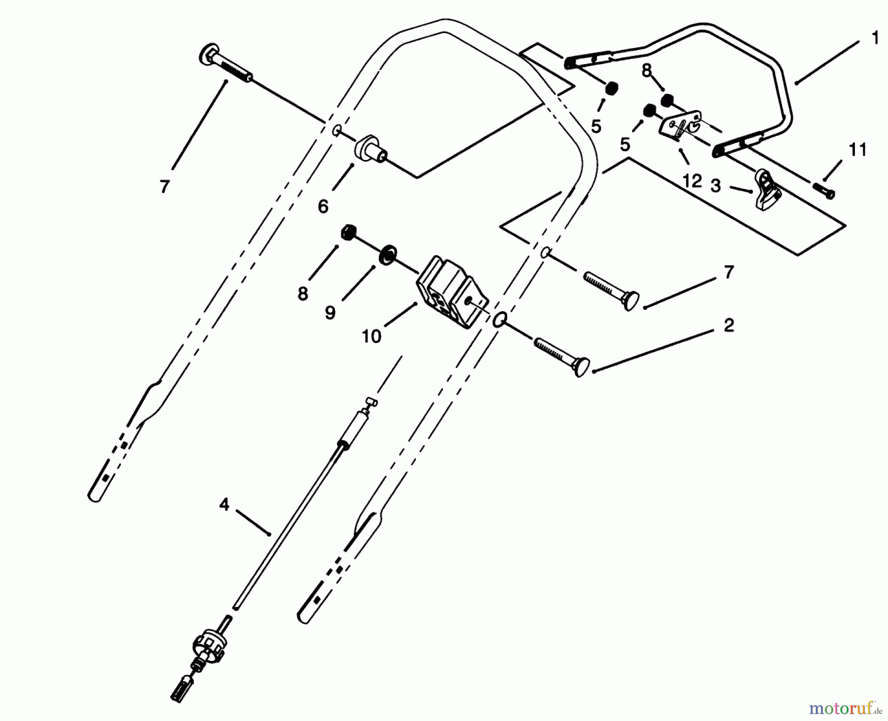  Toro Neu Mowers, Walk-Behind Seite 1 20761B - Toro Lawnmower, 1993 (39000001-39999999) TRACTION CONTROL ASSEMBLY