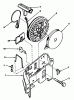 Toro 20762C - Lawnmower, 1986 (6000001-6999999) Ersatzteile REWIND STARTER NO. 590531