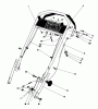 Toro 20775 - Lawnmower, 1981 (1000001-1999999) Ersatzteile HANDLE ASSEMBLY