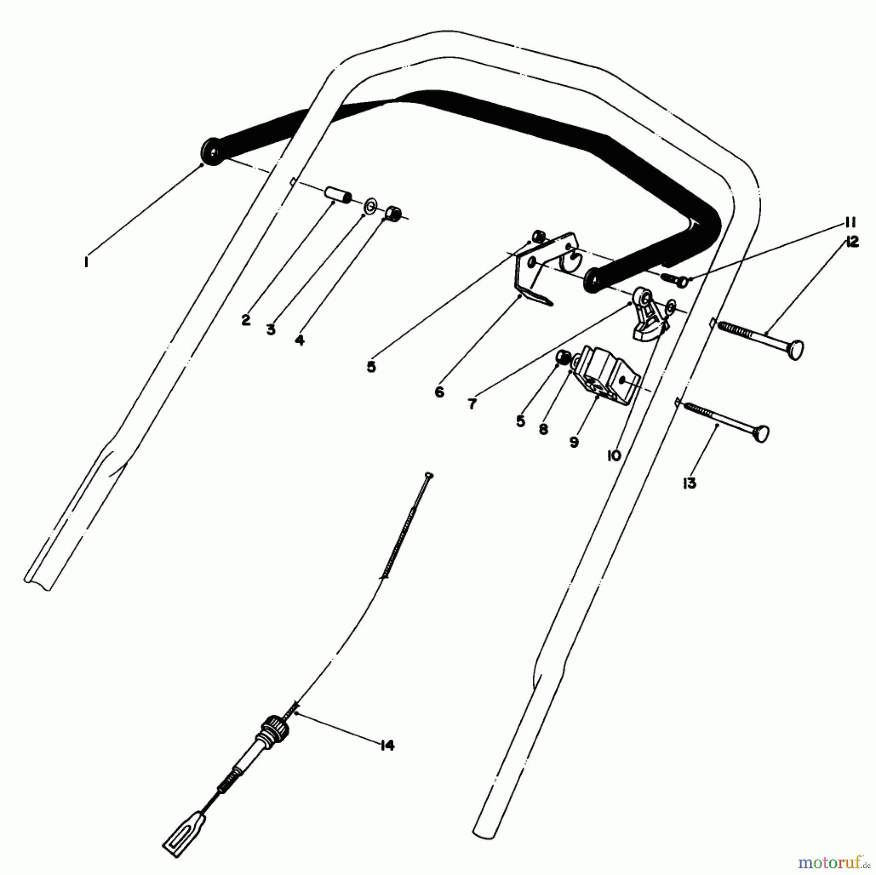  Toro Neu Mowers, Walk-Behind Seite 1 20810 - Toro Lawnmower, 1983 (3000001-3999999) TRACTION CONTROL ASSEMBLY