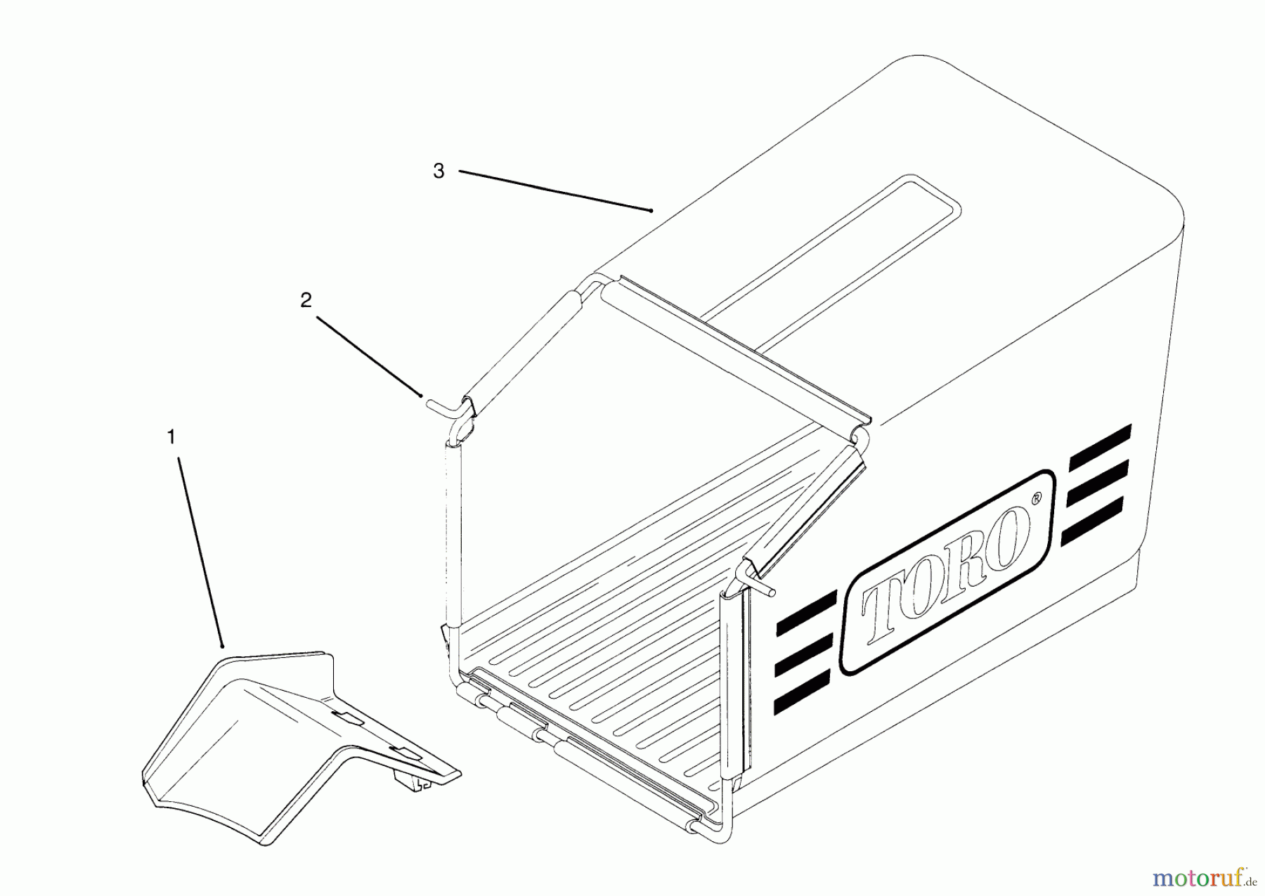  Toro Neu Mowers, Walk-Behind Seite 2 21010BC - Toro Lawnmower, 1995 (5900001-5999999) GRASS BAG ASSEMBLY