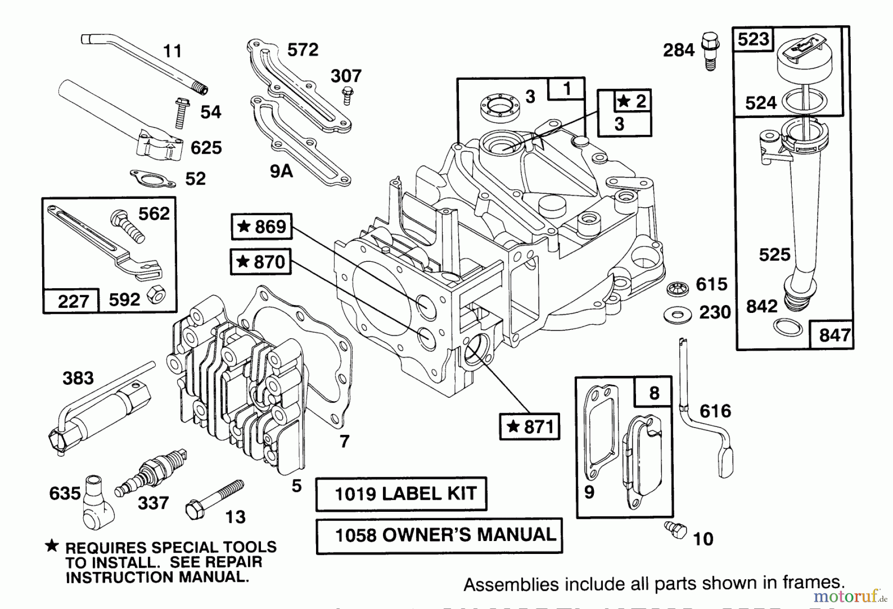  Toro Neu Mowers, Walk-Behind Seite 2 21011BC - Toro Lawnmower, 1995 (5900001-5999999) ENGINE MODEL 12E802-0620-01 #1