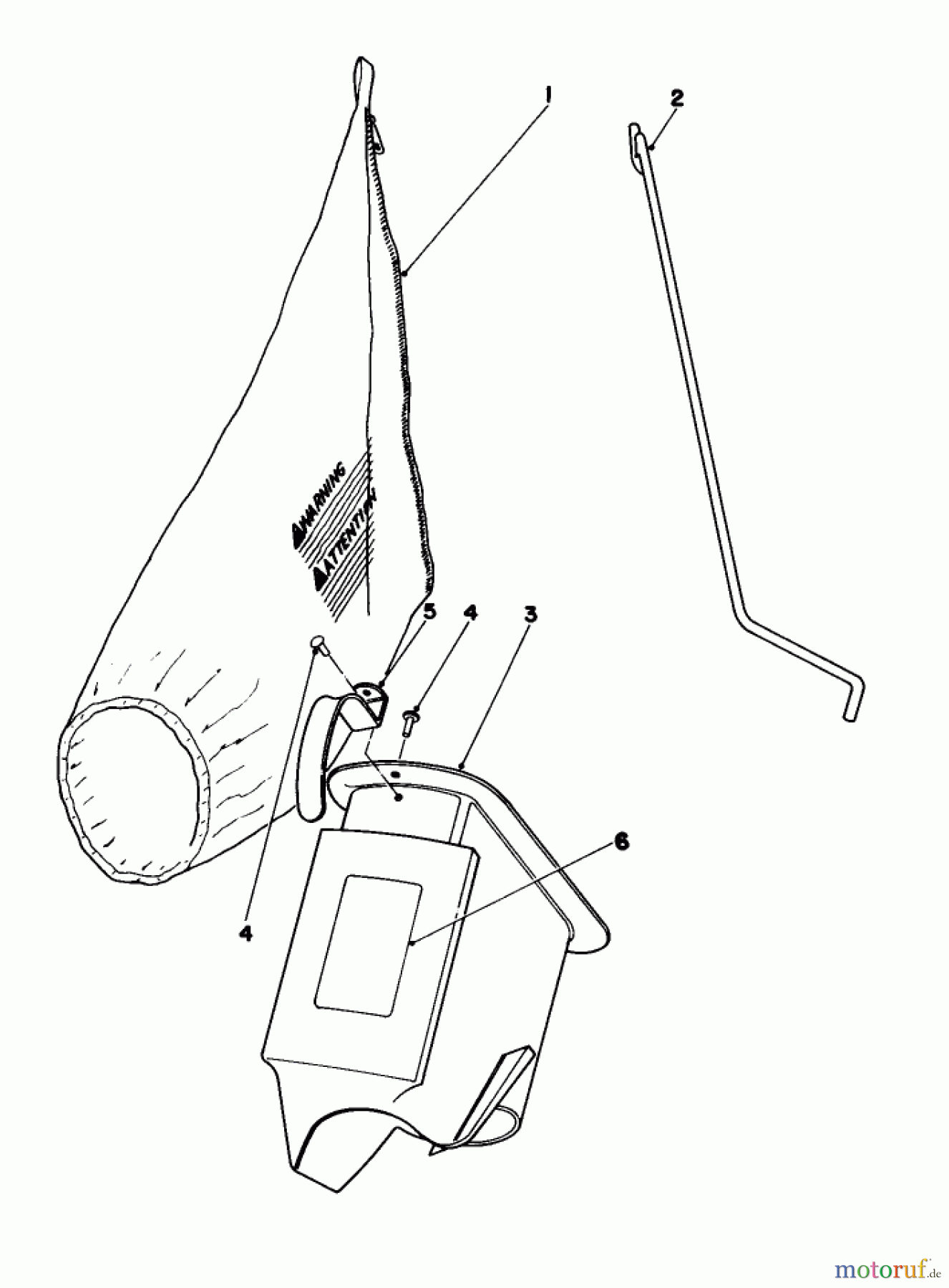 Toro Neu Mowers, Walk-Behind Seite 2 21738 - Toro Whirlwind Lawnmower, 1980 (0000001-0999999) BAGGING KIT NO. 36-8380 (OPTIONAL)