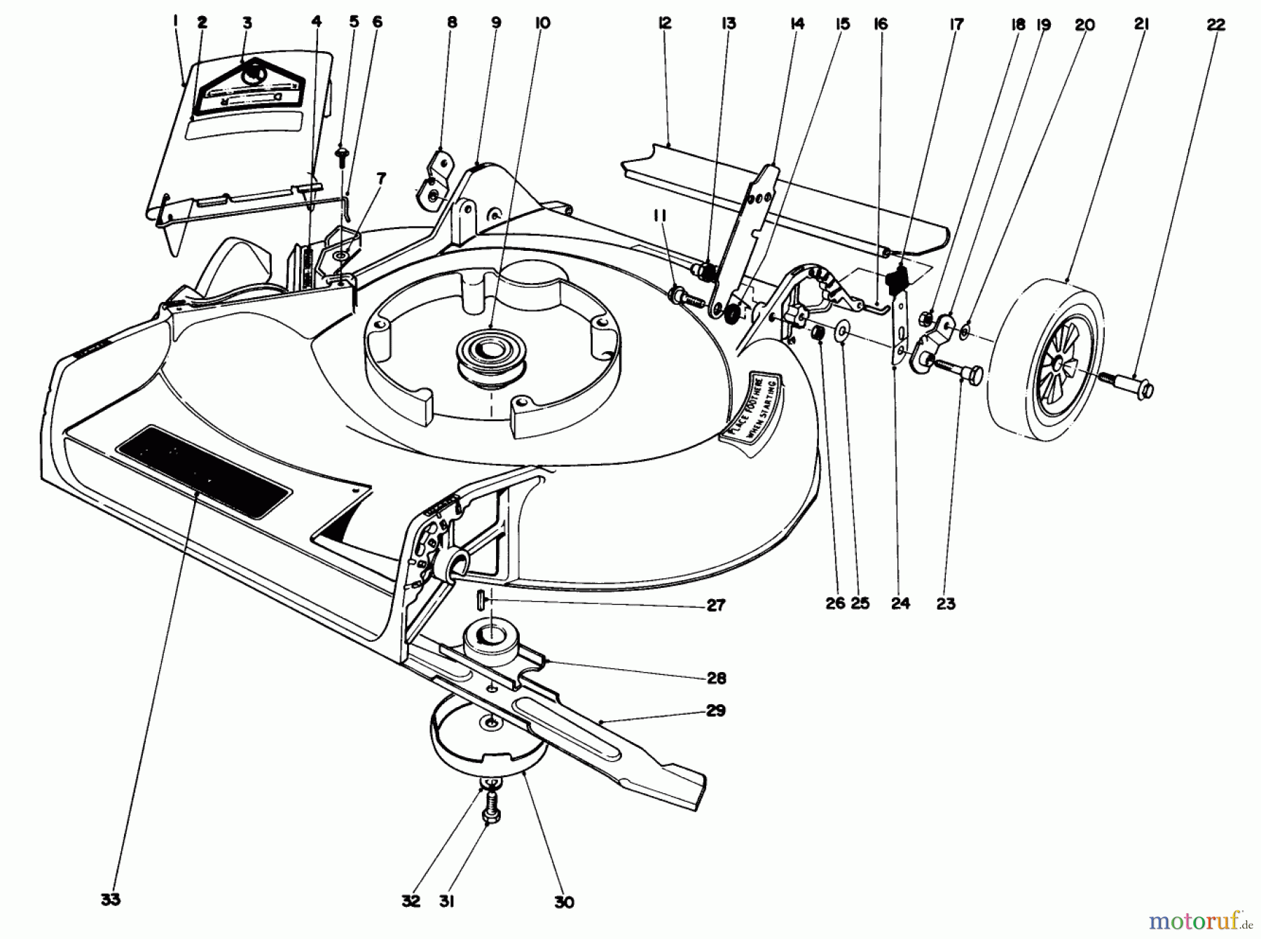  Toro Neu Mowers, Walk-Behind Seite 2 21738 - Toro Whirlwind Lawnmower, 1982 (2000001-2999999) HOUSING ASSEMBLY