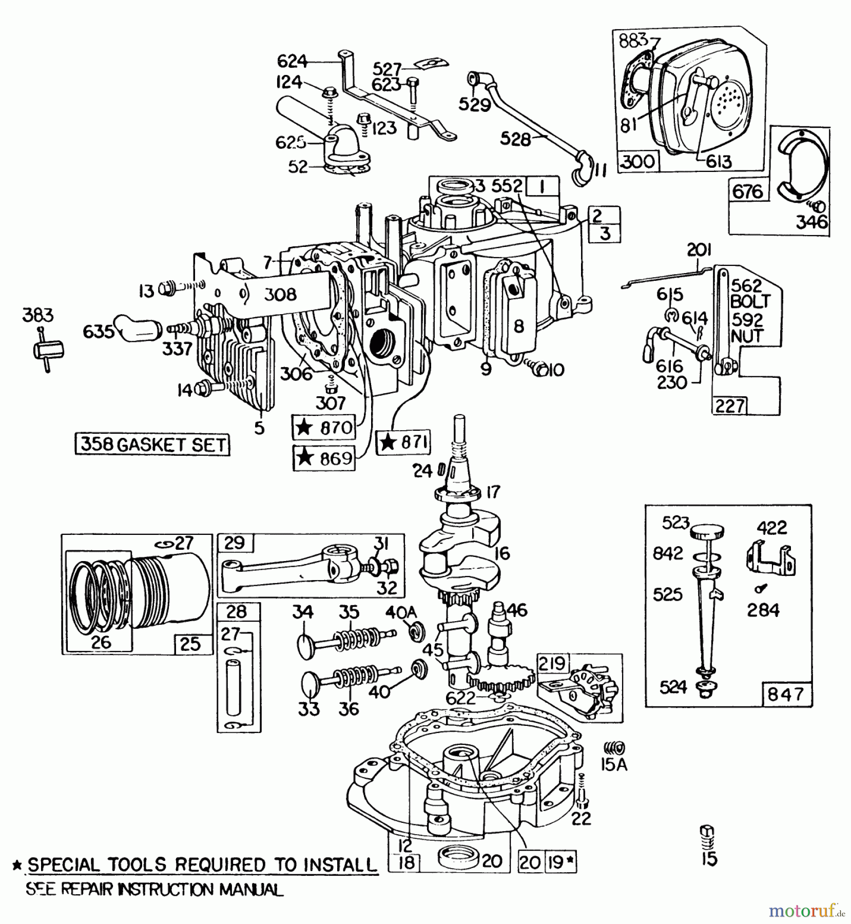  Toro Neu Mowers, Walk-Behind Seite 2 22020 - Toro Lawnmower, 1983 (3000001-3999999) ENGINE BRIGGS & STRATTON MODEL 131922-0163-01 #2