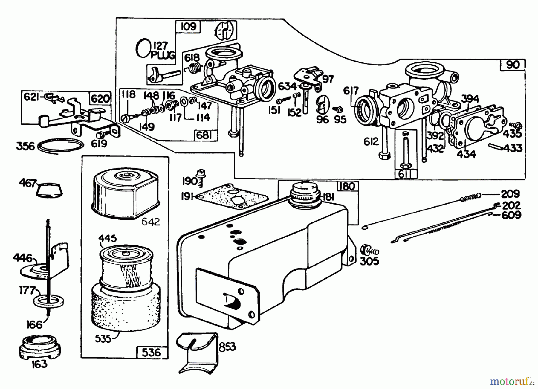  Toro Neu Mowers, Walk-Behind Seite 2 22015 - Toro Lawnmower, 1983 (3000001-3999999) ENGINE BRIGGS & STRATTON MODEL 131922-0163-01 #3
