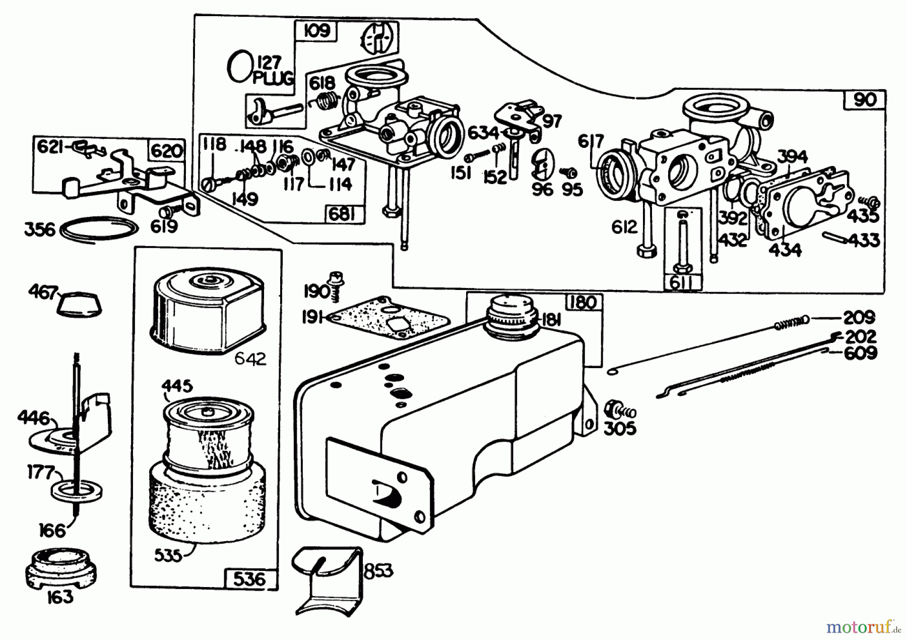  Toro Neu Mowers, Walk-Behind Seite 2 22015 - Toro Lawnmower, 1984 (4000001-4999999) ENGINE BRIGGS & STRATTON MODEL 131922-0163-01 #3