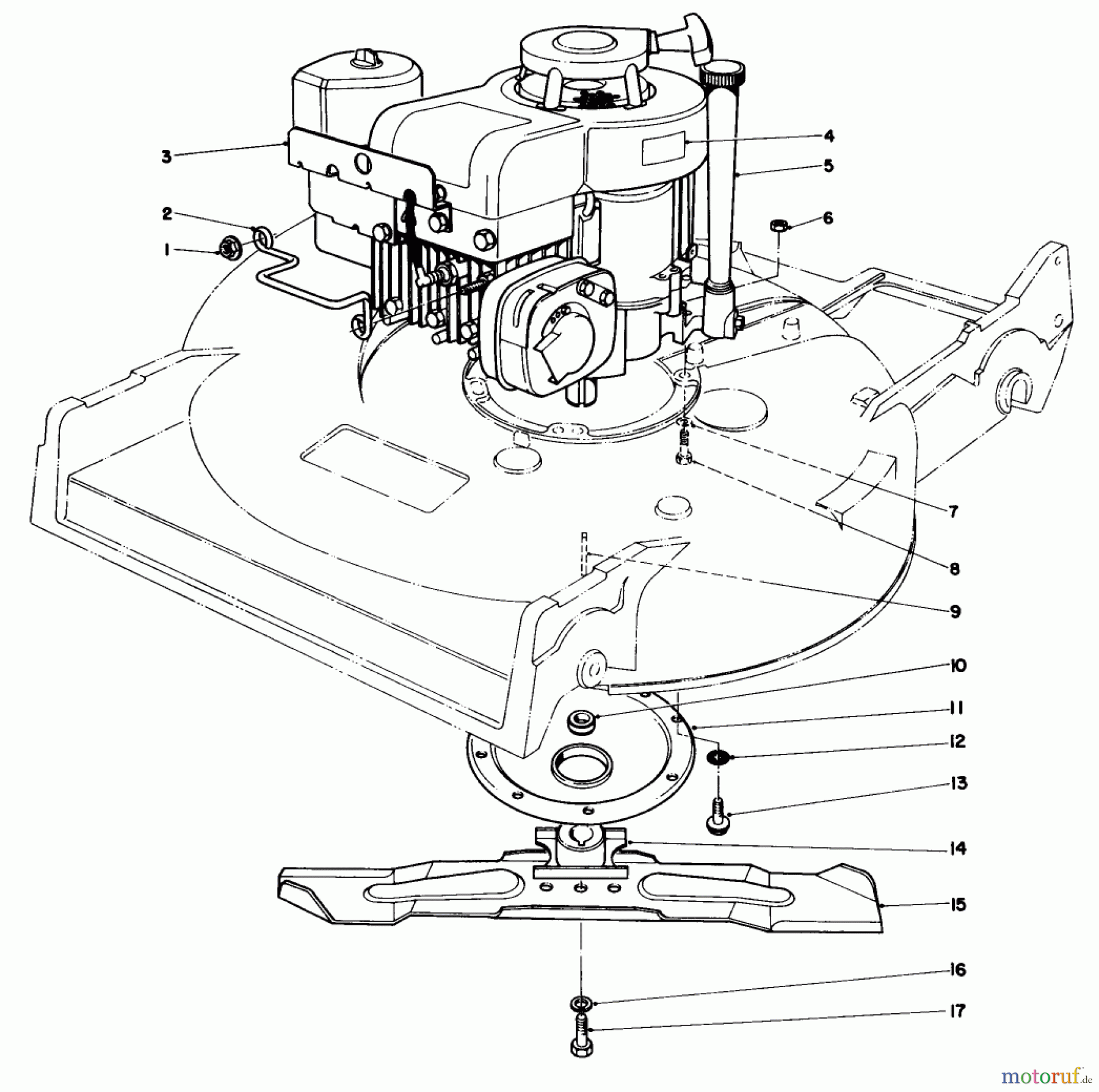  Toro Neu Mowers, Walk-Behind Seite 2 22020 - Toro Lawnmower, 1985 (5000001-5999999) ENGINE ASSEMBLY (MODEL 22015)