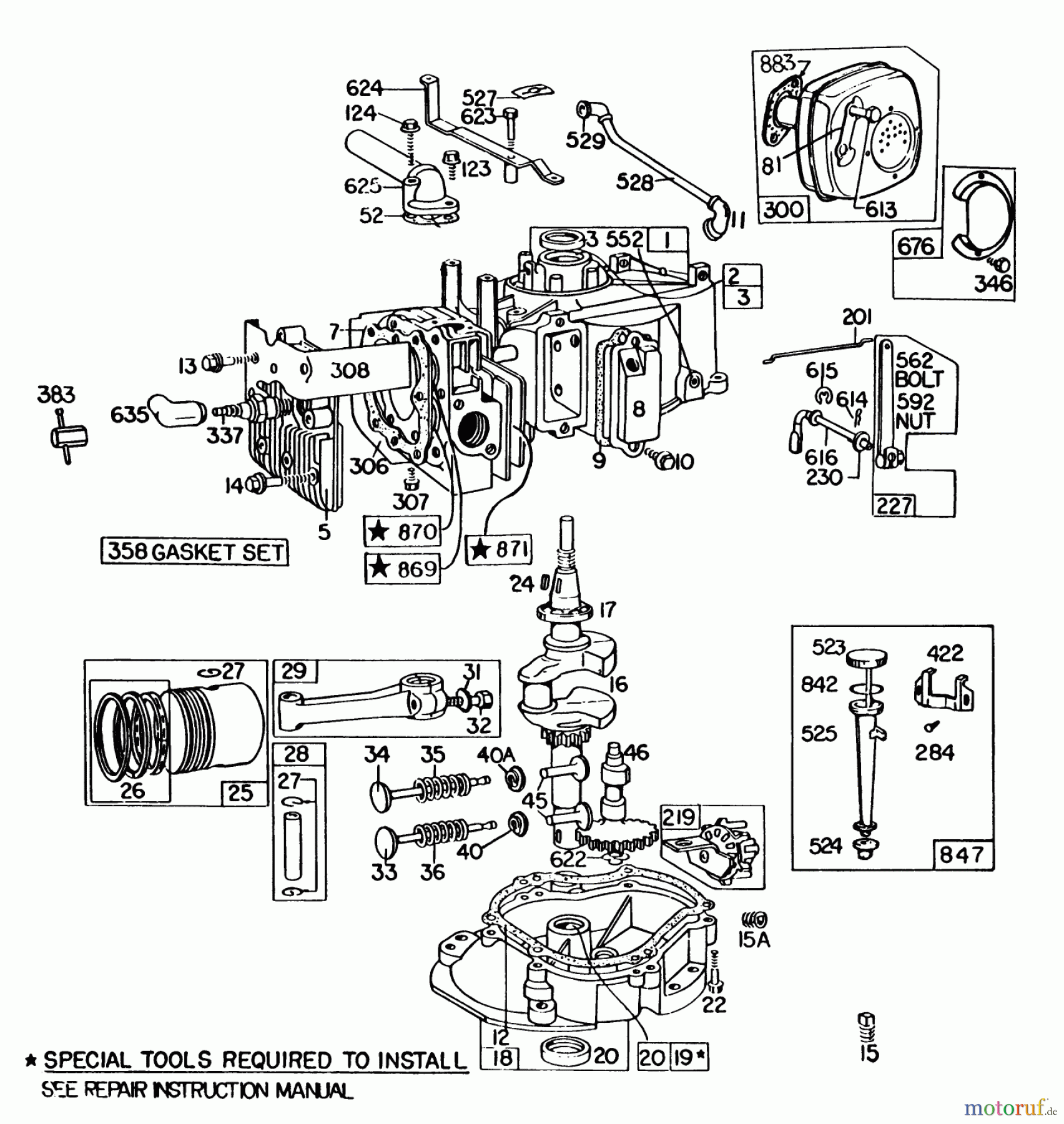  Toro Neu Mowers, Walk-Behind Seite 2 22020 - Toro Lawnmower, 1985 (5000001-5999999) ENGINE BRIGGS & STRATTON MODEL 131922-0163-01 #2