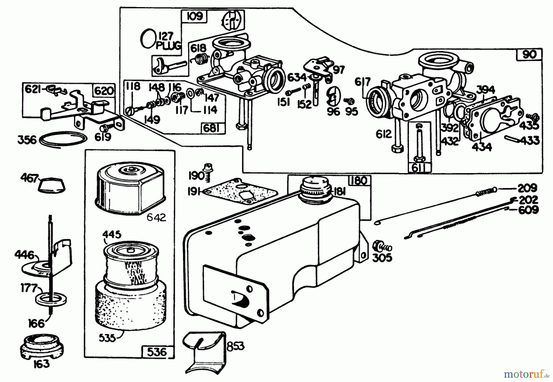  Toro Neu Mowers, Walk-Behind Seite 2 22020 - Toro Lawnmower, 1985 (5000001-5999999) ENGINE BRIGGS & STRATTON MODEL 131922-0163-01 #3