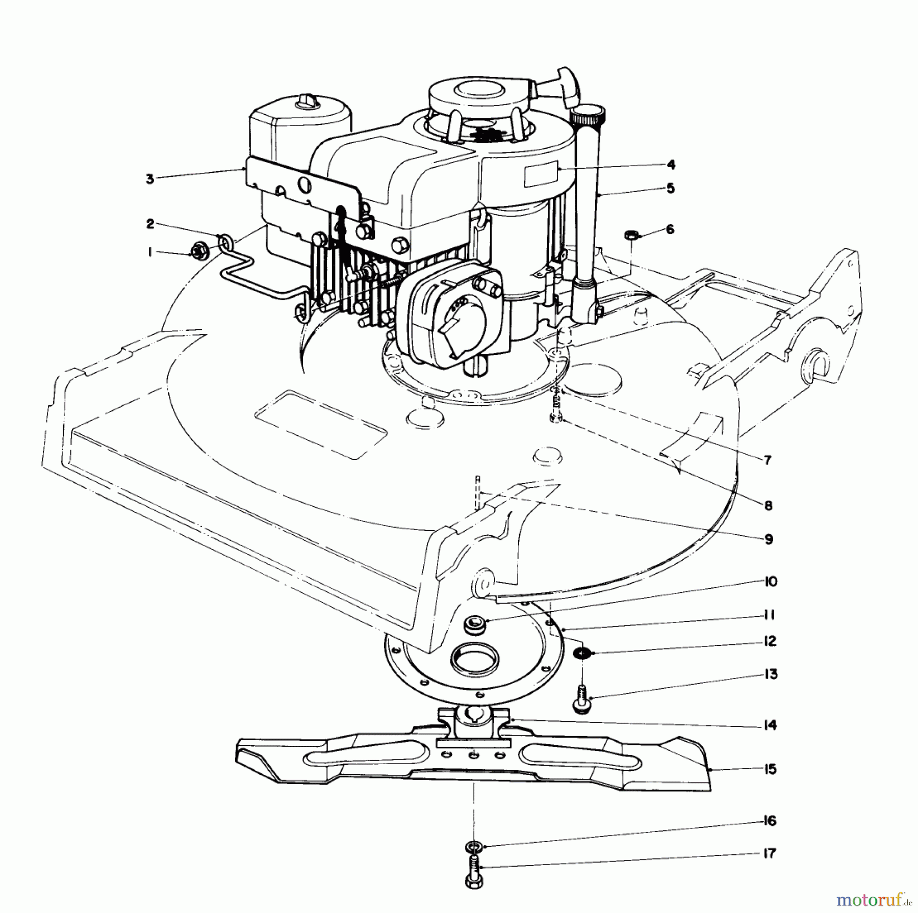  Toro Neu Mowers, Walk-Behind Seite 2 22020 - Toro Lawnmower, 1986 (6000001-6999999) ENGINE ASSEMBLY (MODEL 22015)