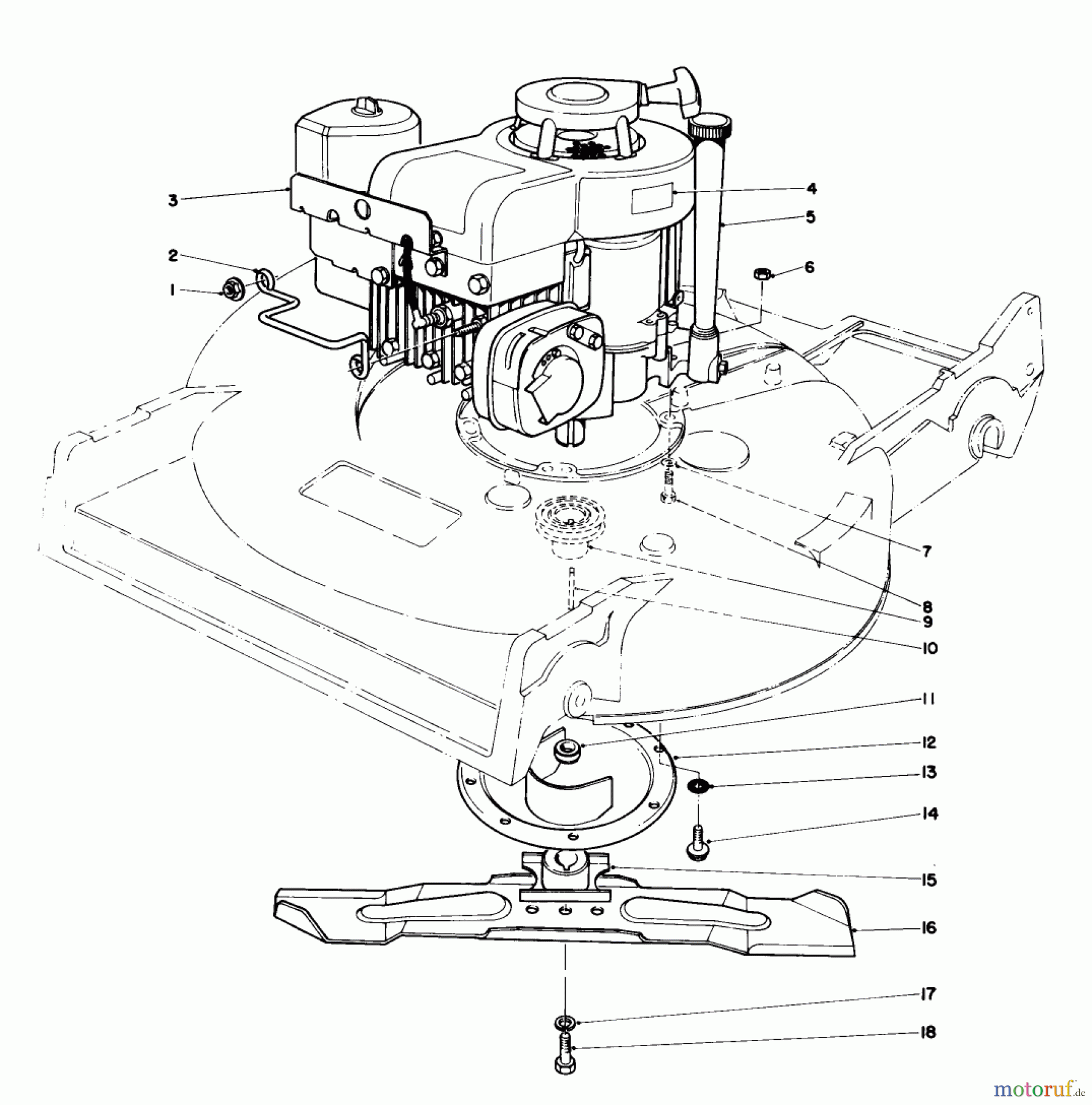  Toro Neu Mowers, Walk-Behind Seite 2 22020 - Toro Lawnmower, 1986 (6000001-6999999) ENGINE ASSEMBLY (MODEL 22020)