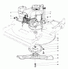 Toro 22015 - Lawnmower, 1986 (6000001-6999999) Ersatzteile ENGINE ASSEMBLY (MODEL 22020)