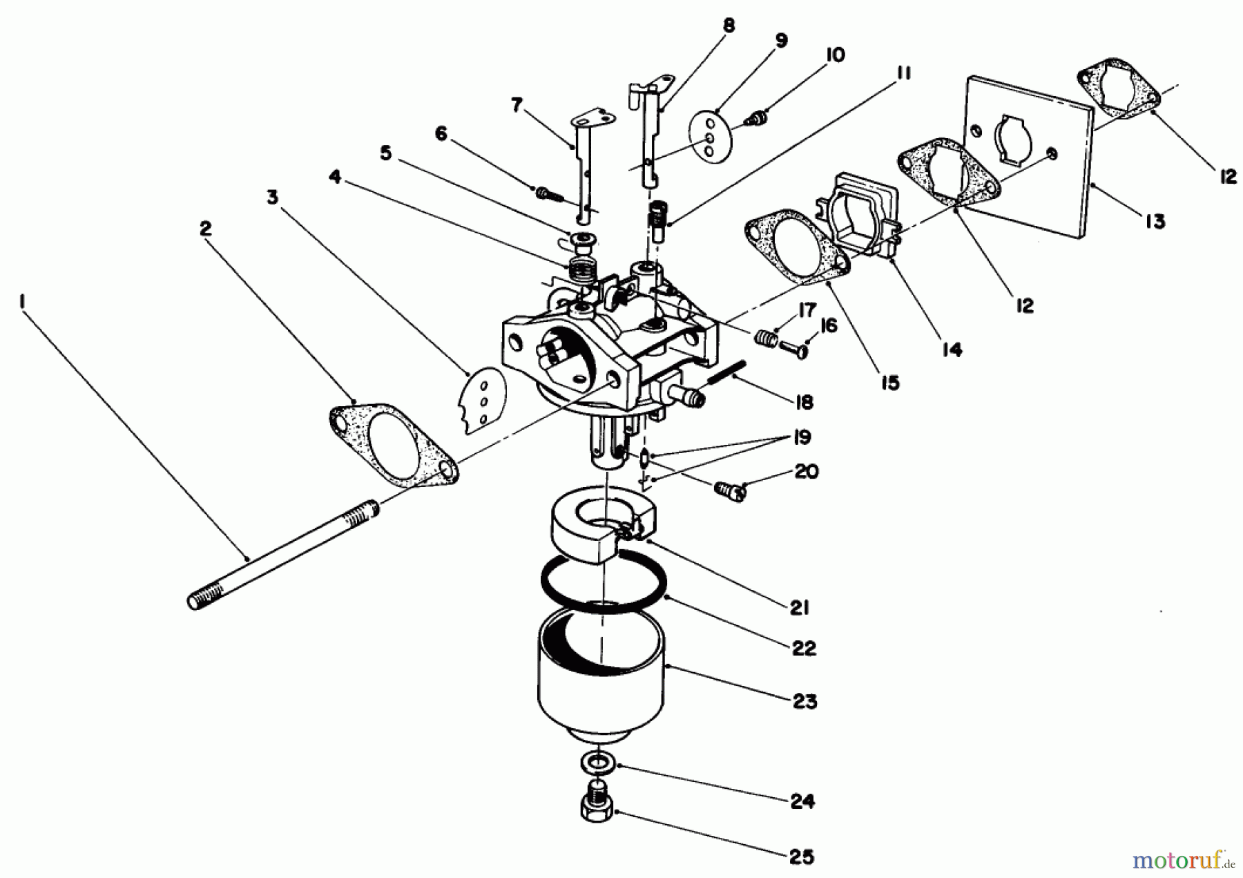  Toro Neu Mowers, Walk-Behind Seite 2 22025 - Toro Lawnmower, 1987 (7000001-7999999) ENGINE ASSEMBLY MODEL NO. 47PG6 #3