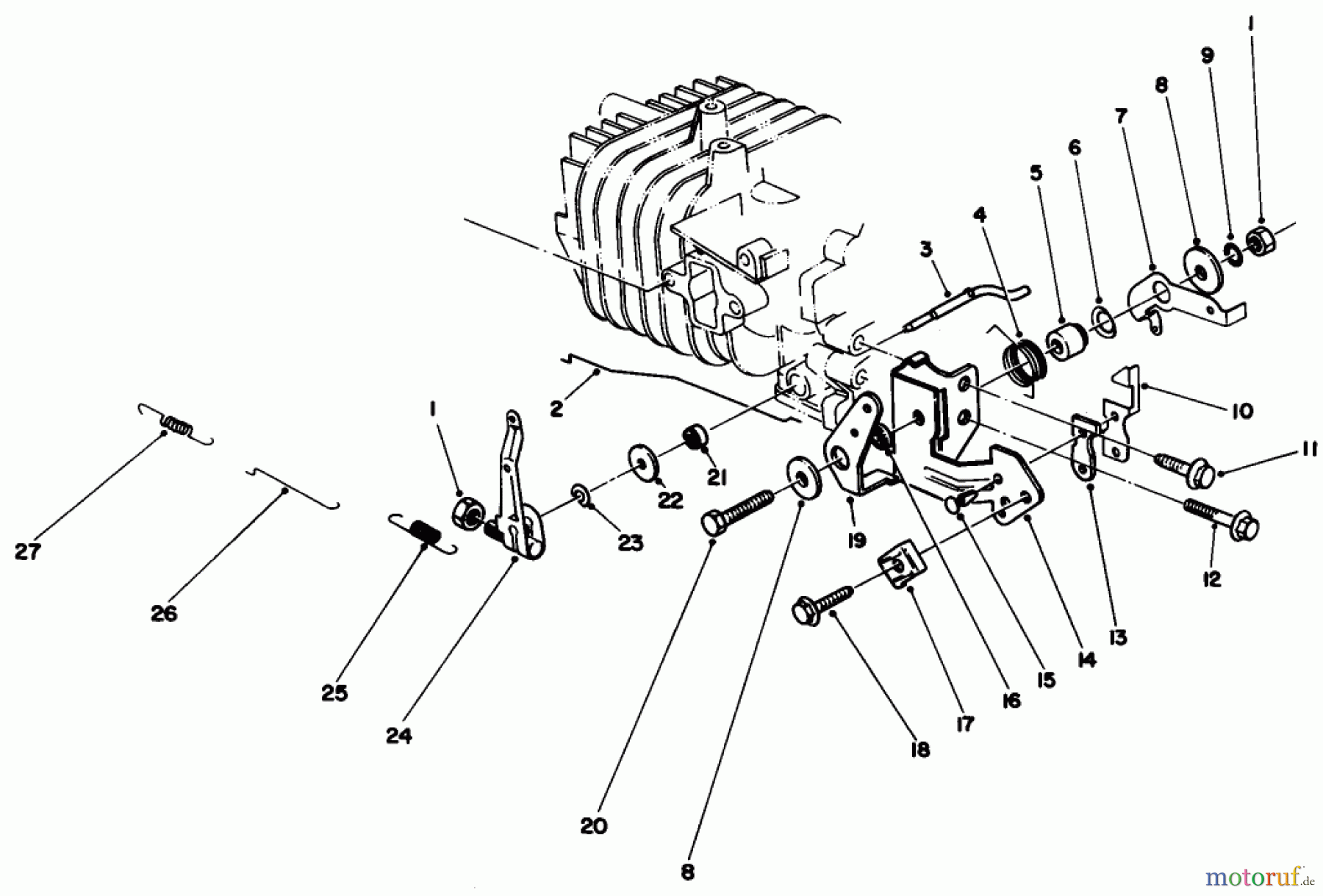  Toro Neu Mowers, Walk-Behind Seite 2 22025 - Toro Lawnmower, 1987 (7000001-7999999) ENGINE ASSEMBLY MODEL NO. 47PG6 #4