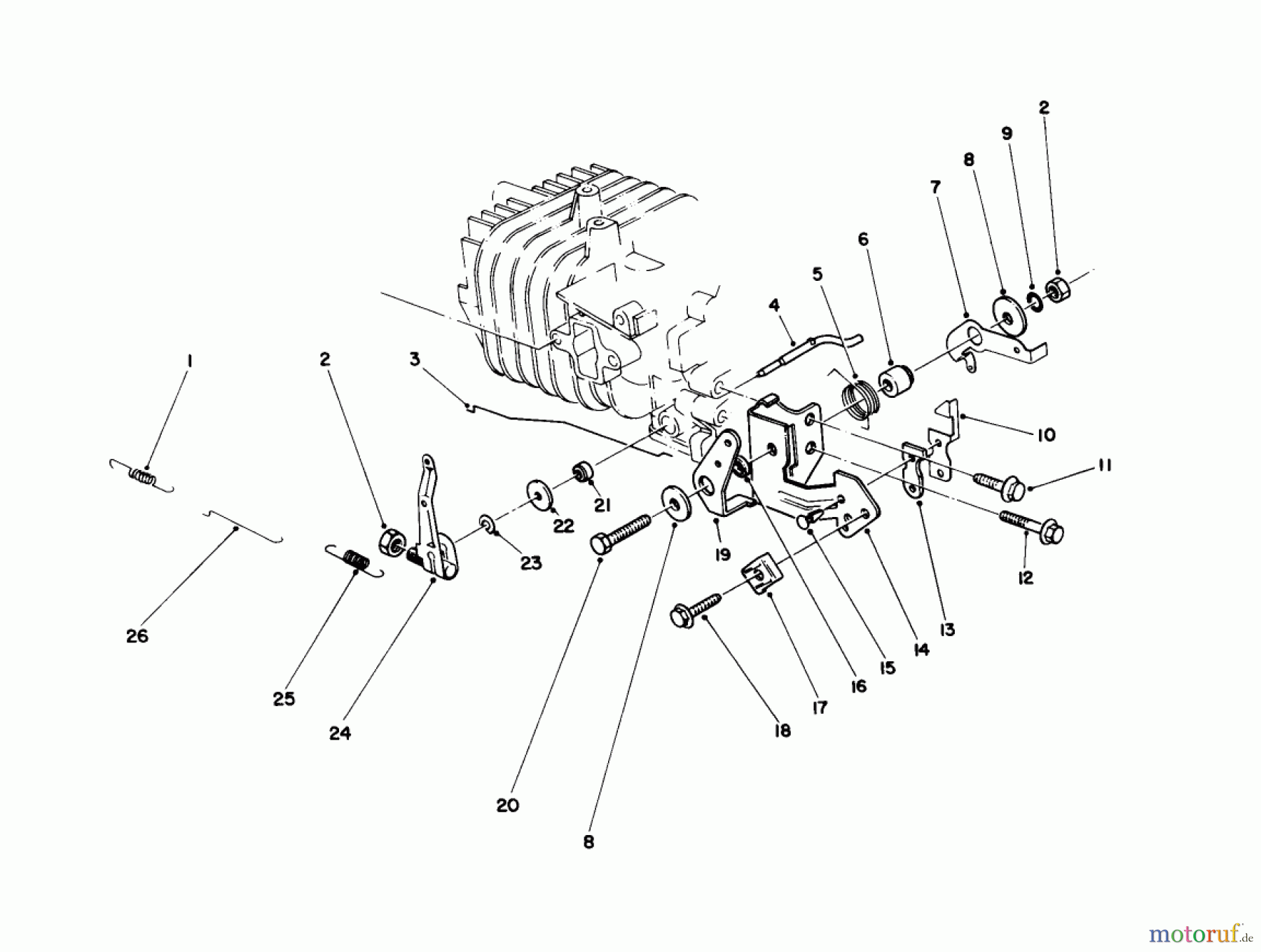  Toro Neu Mowers, Walk-Behind Seite 2 22025 - Toro Lawnmower, 1988 (8000001-8999999) ENGINE ASSEMBLY MODEL NO. 47PH7 #4