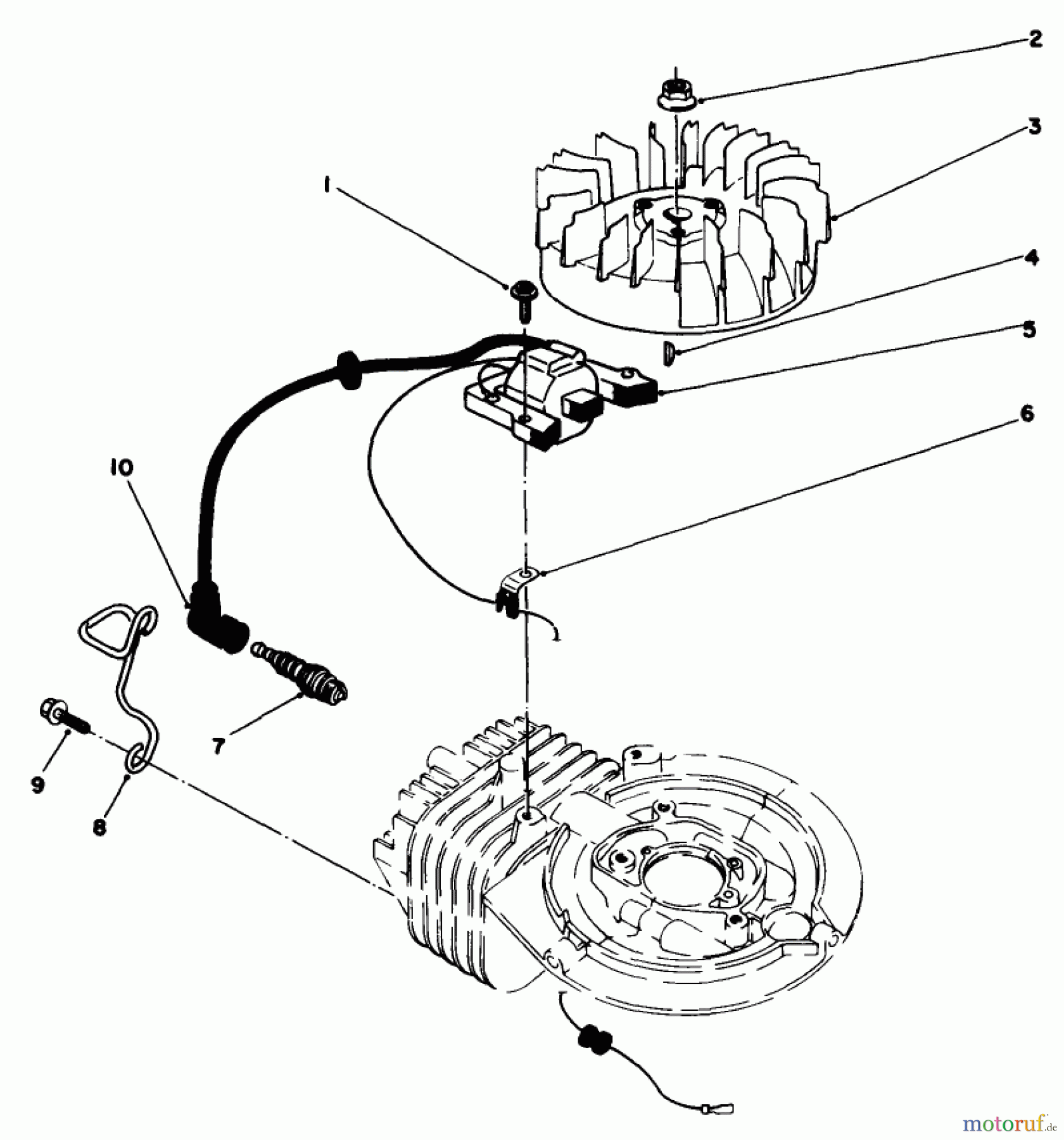 Toro Neu Mowers, Walk-Behind Seite 2 22025C - Toro Lawnmower, 1988 (8000001-8999999) ENGINE ASSEMBLY MODEL NO. 47PH7 #2